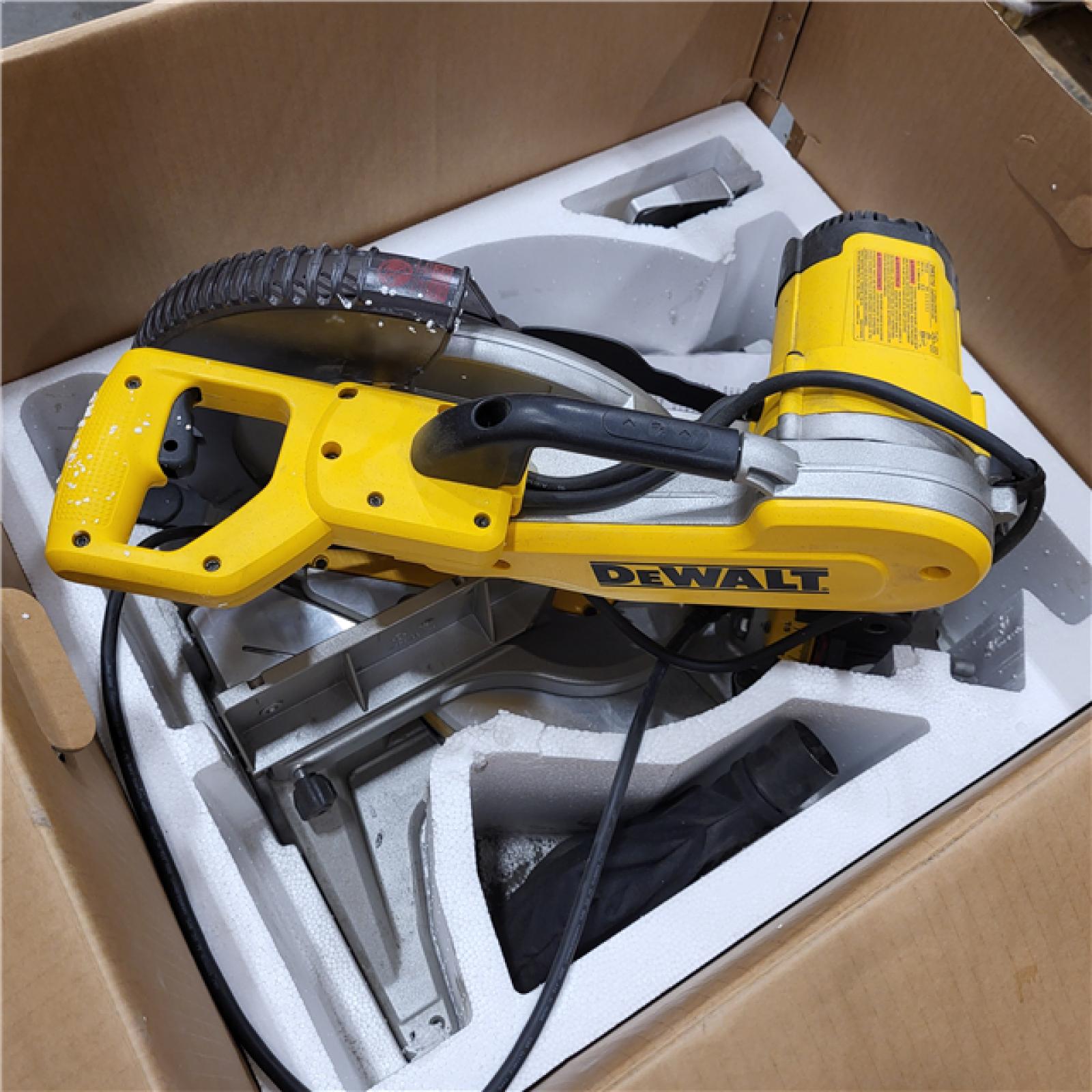 AS-IS DeWalt 15 Amp Corded 12 in. Compound Double Bevel Miter Saw