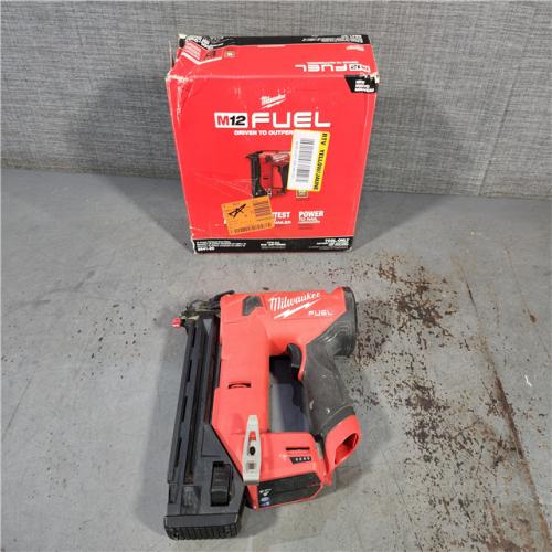 HOUSTON LOCATION - AS-IS M12 FUEL 12-Volt Lithium-Ion Brushless Cordless 18-Guage Compact Brad Nailer (Tool Only)