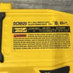 AS-IS DEWALT 20-Volt 21Â° Cordless Framing Nailer (Tool-Only)