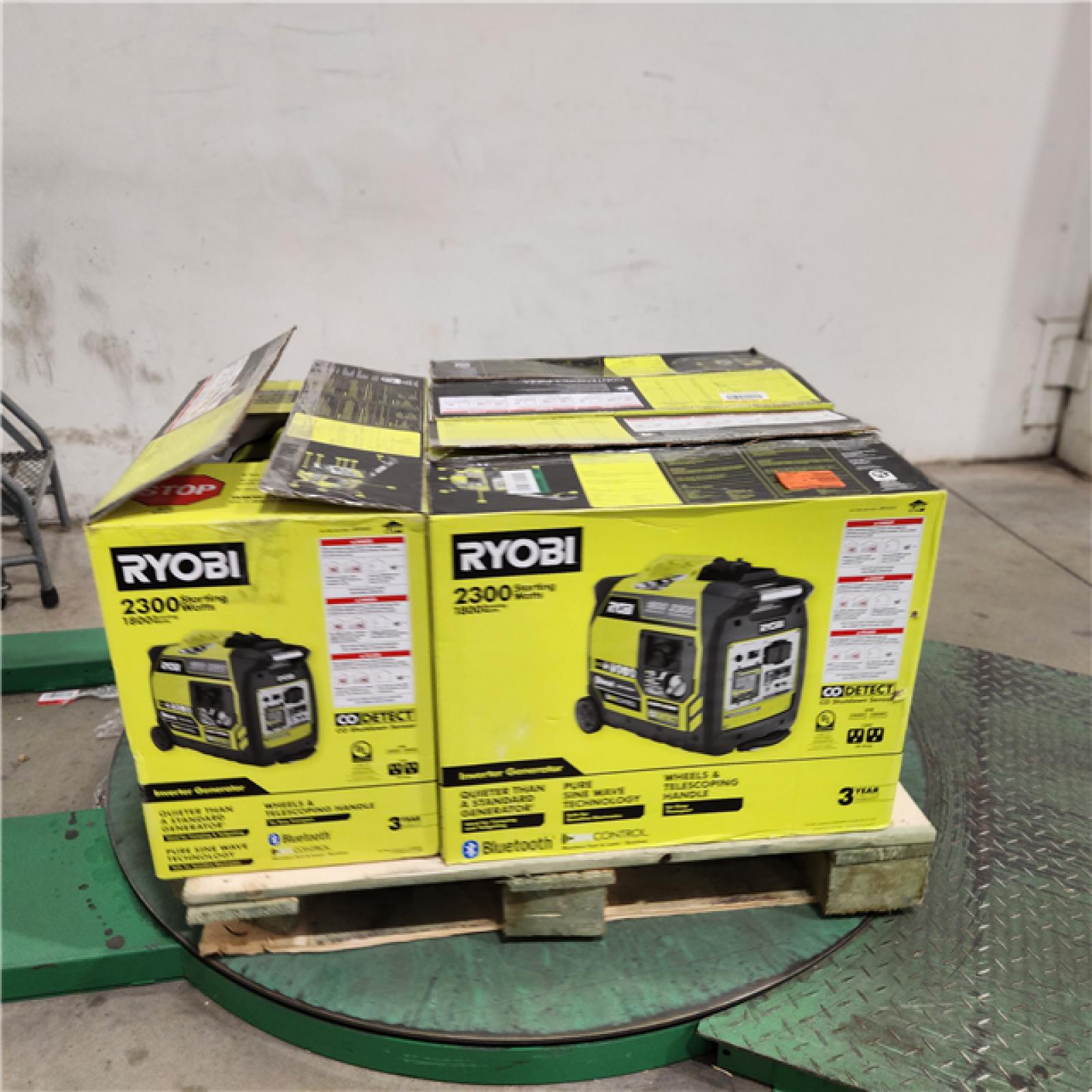 Dallas Location - As-Is Ryobi 2300-Watt Bluetooth Inverter Generator(Lot Of 3)