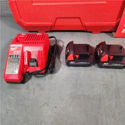 HOUSTON LOCATION - AS-IS (APPEARS LIKE NEW) M18 18V Lithium-Ion Cordless Short Throw Press Tool Kit with 3 PEX Crimp Jaws (2) 2.0 Ah Batteries and Charger