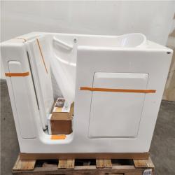 Phoenix Location NEW Standard Plumbing Supply D3060KX-LW-SE 30W X 60L X 38H WALK-IN SOAKER TUB, LEFT DRAIN/DOOR, WHITE, IN-TUB GRAB BAR