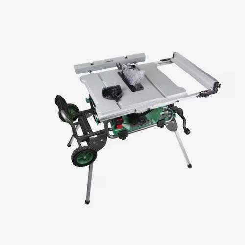 DALLAS LOCATION - Metabo HPT 10-in 15-Amp Table Saw with Micro Adjust Rip Fence and Caster Platform - 10 inch Jobsite Table Saw