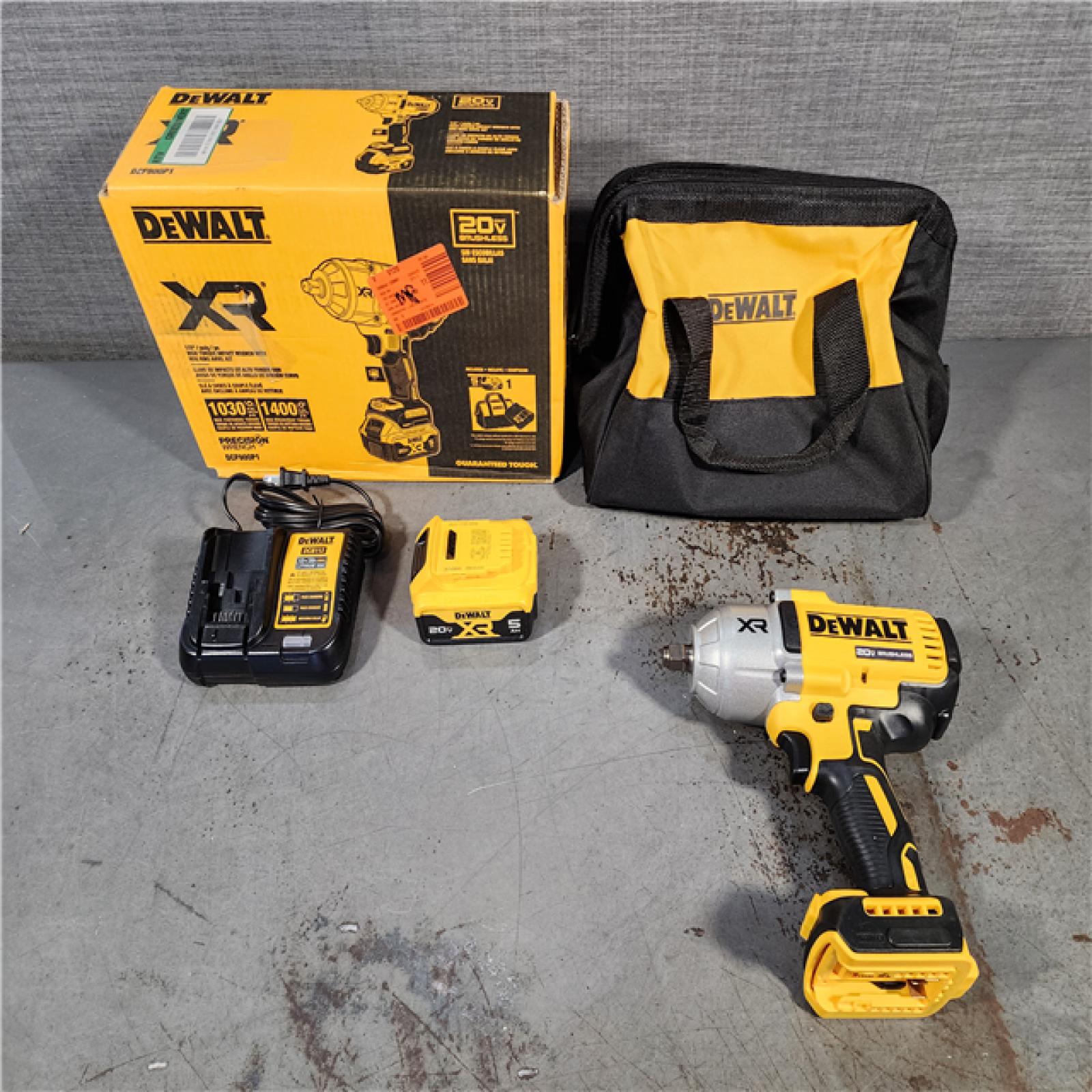 HOUSTON LOCATION - AS-IS (APPEARS LIKE NEW) DEWALT 20V MAX* XR 1/2  High Torque Impact Wrench with Hog Ring Anvil