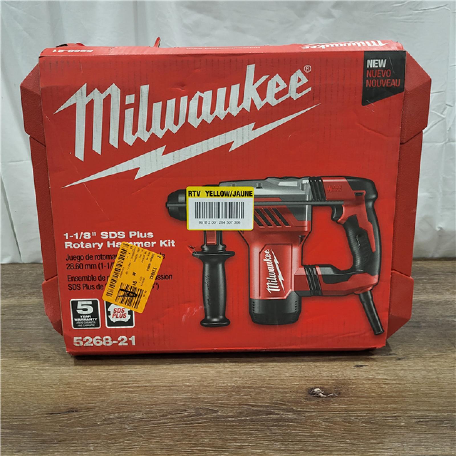 AS-IS Milwaukee 1-1/8 in. Corded SDS-Plus Rotary Hammer