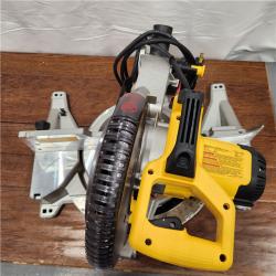 AS-IS DEWALT 15 Amp Corded 10 in. Compound Single Bevel Miter Saw