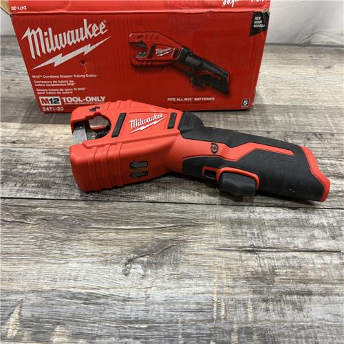 AS-IS MILWAUKEE M12 12V Lithium-Ion Cordless Copper Tubing Cutter (Tool-Only)