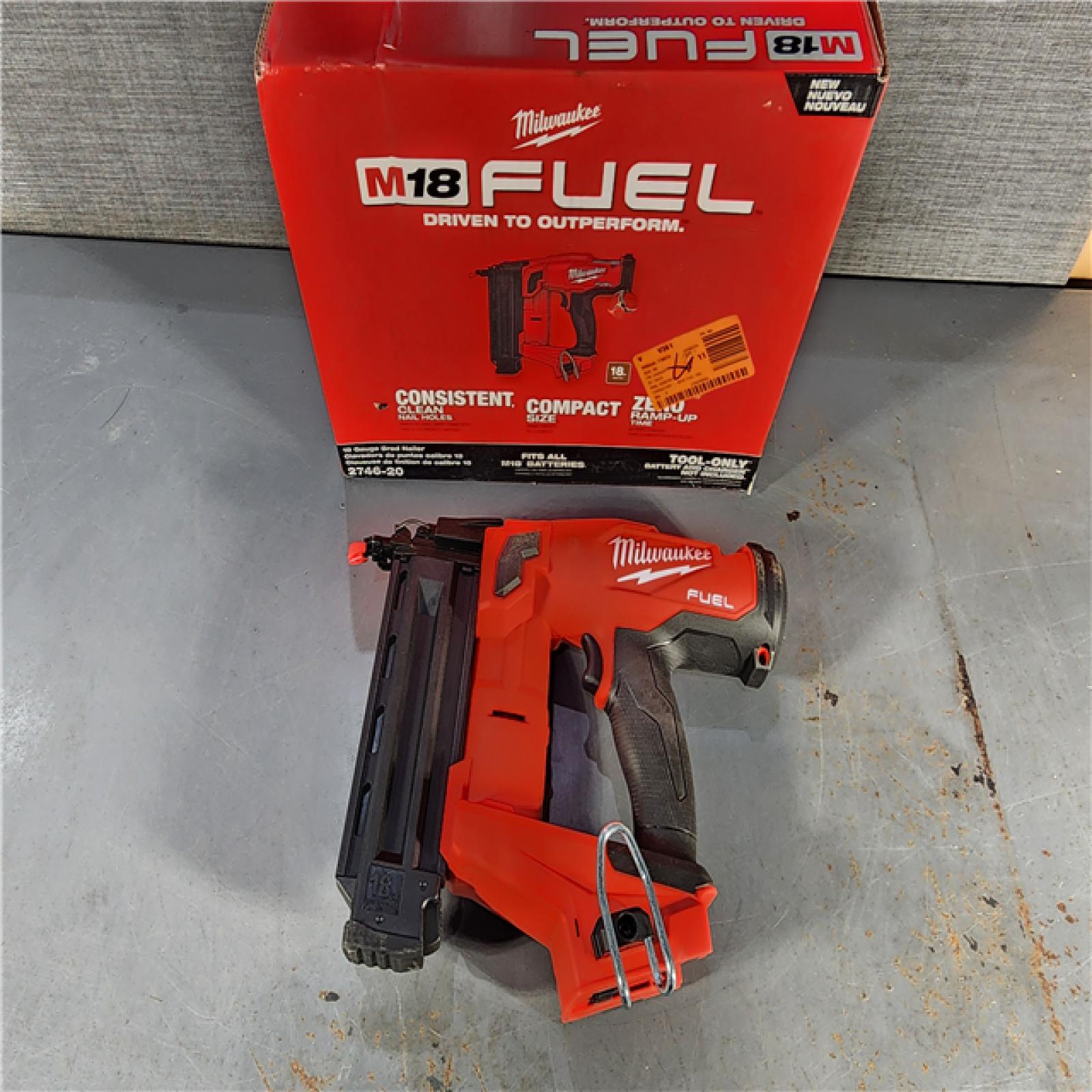 HOUSTON LOCATION - AS-IS Milwaukee M18 Fuel 18V Brushless 18-Gauge Brad Nailer 2746-20 (Bare Tool)