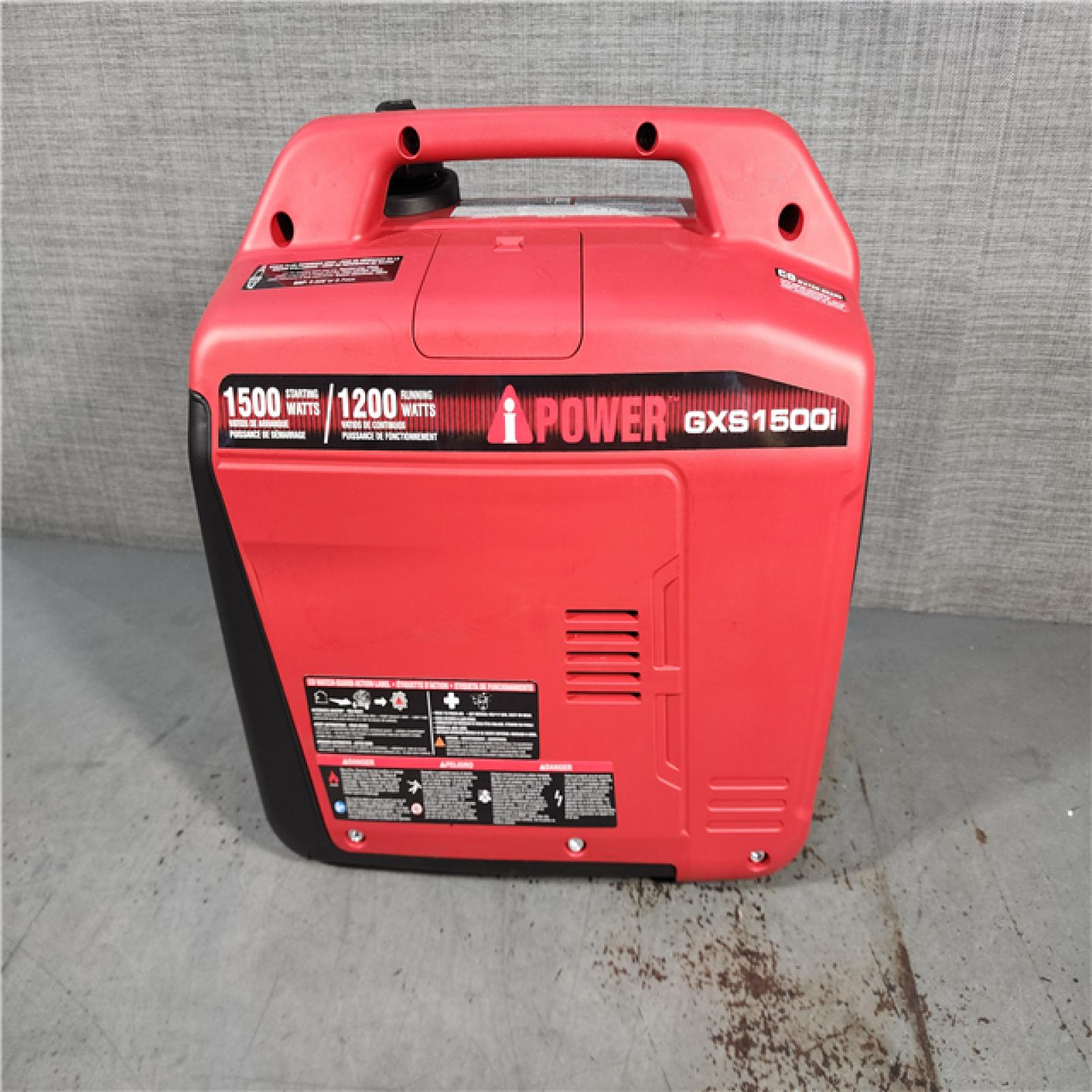 HOUSTON LOCATION - AS-IS iPOWER 1500-Watt Recoil Start Gasoline Powered Ultra-Light Inverter Generator with 60cc OHV Engine and CO Sensor Shutdown