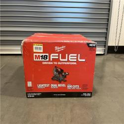 AS-IS Milwaukee 2733-20 M18 Fuel 7-1/4 Dual Bevel Sliding Compound Miter Saw, Tool Only
