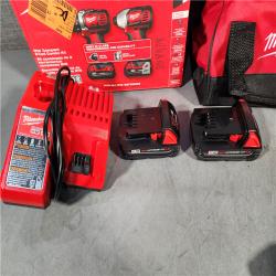 HOUSTON LOCATION - AS-IS Milwaukee M18 18V Cordless Brushed 2 Tool Drill/Driver and Impact Driver Kit