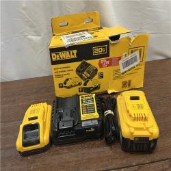 AS-ISDEWALT 20V MAX Lithium-Ion 6.0Ah and 4.0Ah Battery and Charger Starter Kit