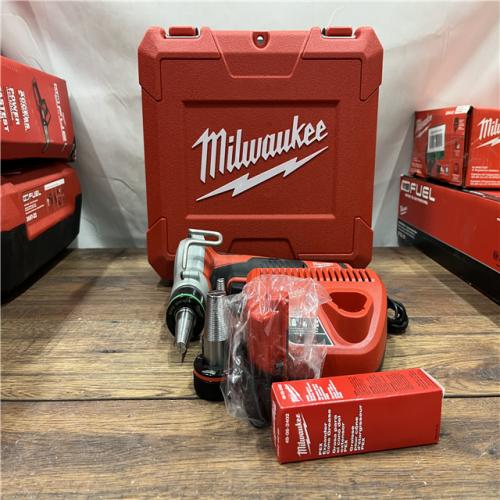 AS-IS MILWAUKEE M12 12-Volt Lithium-Ion Cordless PEX Expansion Tool Kit with (1) 1.5 Ah Batteries, (3) Expansion Heads and Hard Case