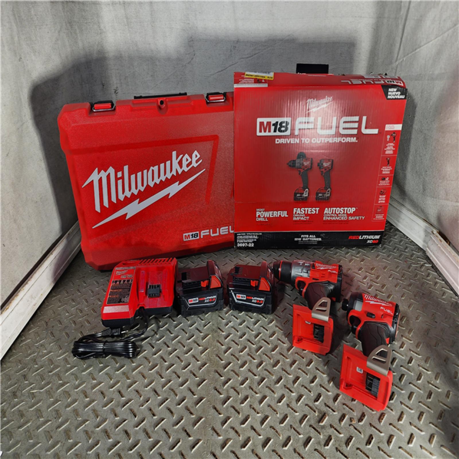 HOUSTON LOCATION - AS-IS M18 FUEL 18V Lithium-Ion Brushless Cordless Hammer Drill and Impact Driver Combo Kit (2-Tool) with 2 Batteries