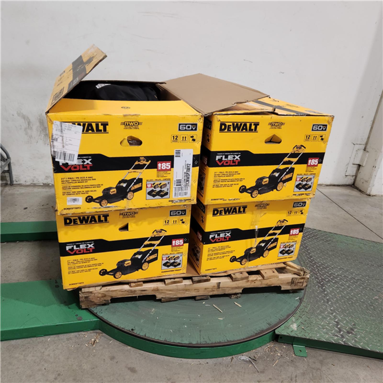 Dallas Location - As-Is DEWALT FLEXVOLT 21 in. 60-Volt Self-Propelled Lawn Mower-Tool Only(Lot Of 4)