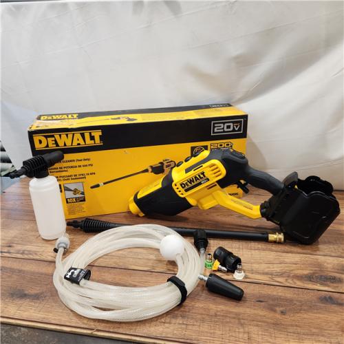 AS-IS DEWALT 20V MAX 550 PSI 1.0 GPM Cold Water Cordless Battery Power Cleaner with 4 Nozzles (Tool Only)