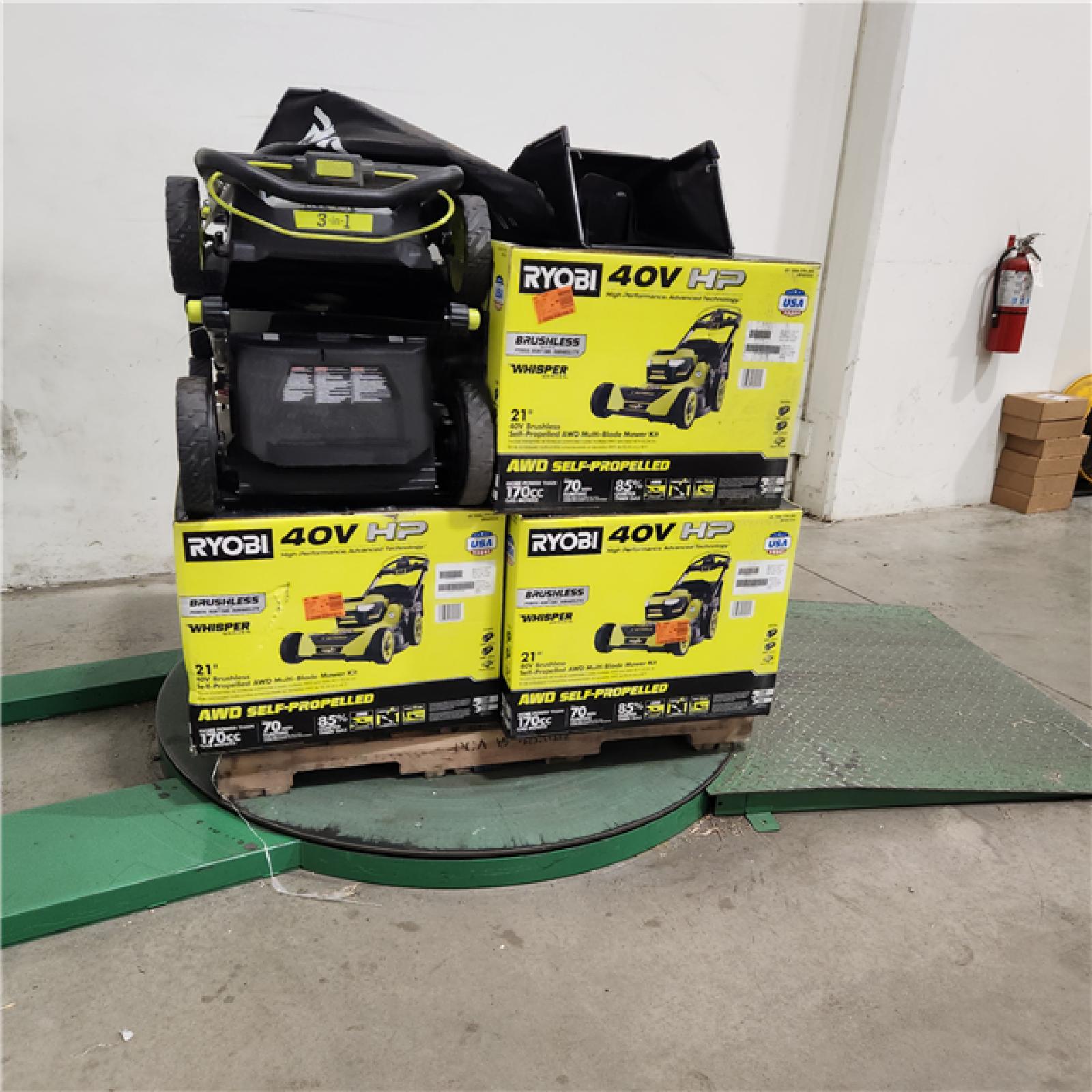 Dallas Location - As-Is Ryobi Lawn Mower Pallet (Lot Of 5)