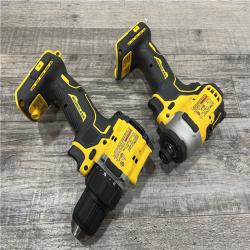 AS-IS Dewalt DCK225D2 20V MAX ATOMIC Brushless Compact Lithium-Ion 1/2 in. Cordless Drill Driver and 1/4 in. Impact Driver Combo Kit with 2 Batteries 2 Ah