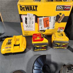 HOUSTON LOCATION - AS-IS DeWalt Flexvolt 60V Max Cordless Grinder  4.5 in; 6 in  Kit  1 KT