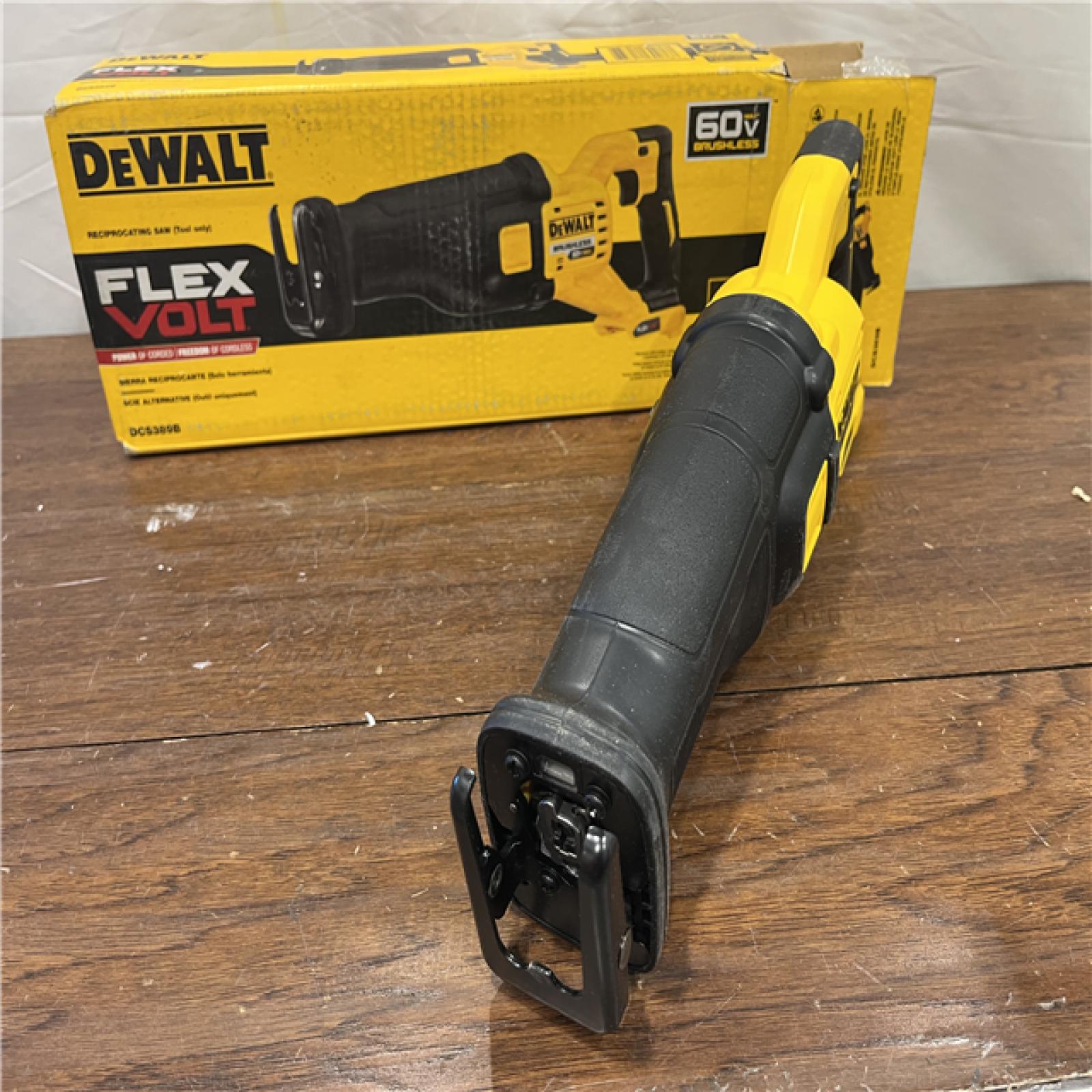 AS-ISDeWalt DCS389B FLEXVOLT 60V MAX Cordless Brushless Reciprocating Saw (Tool-Only)