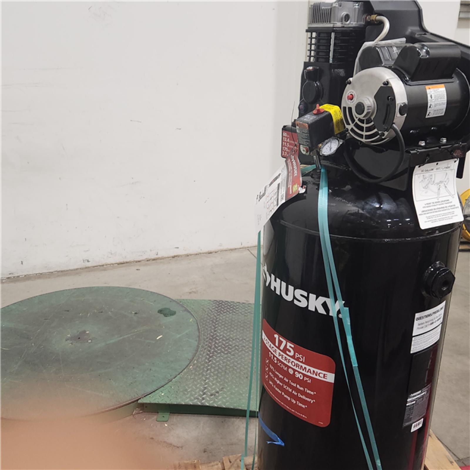 Dallas Location - As-Is Husky C603H Stationary Electric Air Compressor