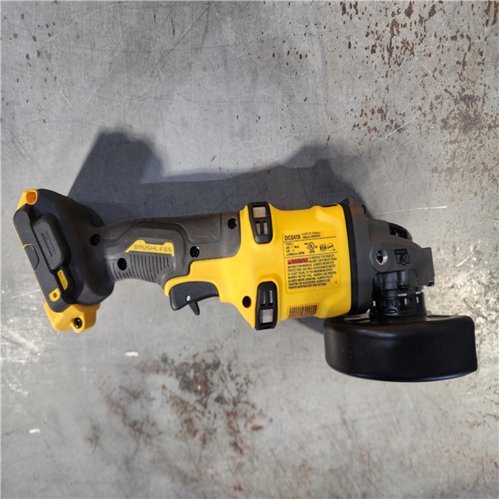 HOUSTON LOCATION - AS-IS DEWALT FLEXVOLT 60V MAX Cordless Brushless 4.5 in. to 6 in. Small Angle Grinder with Kickback Brake (Tool Only)