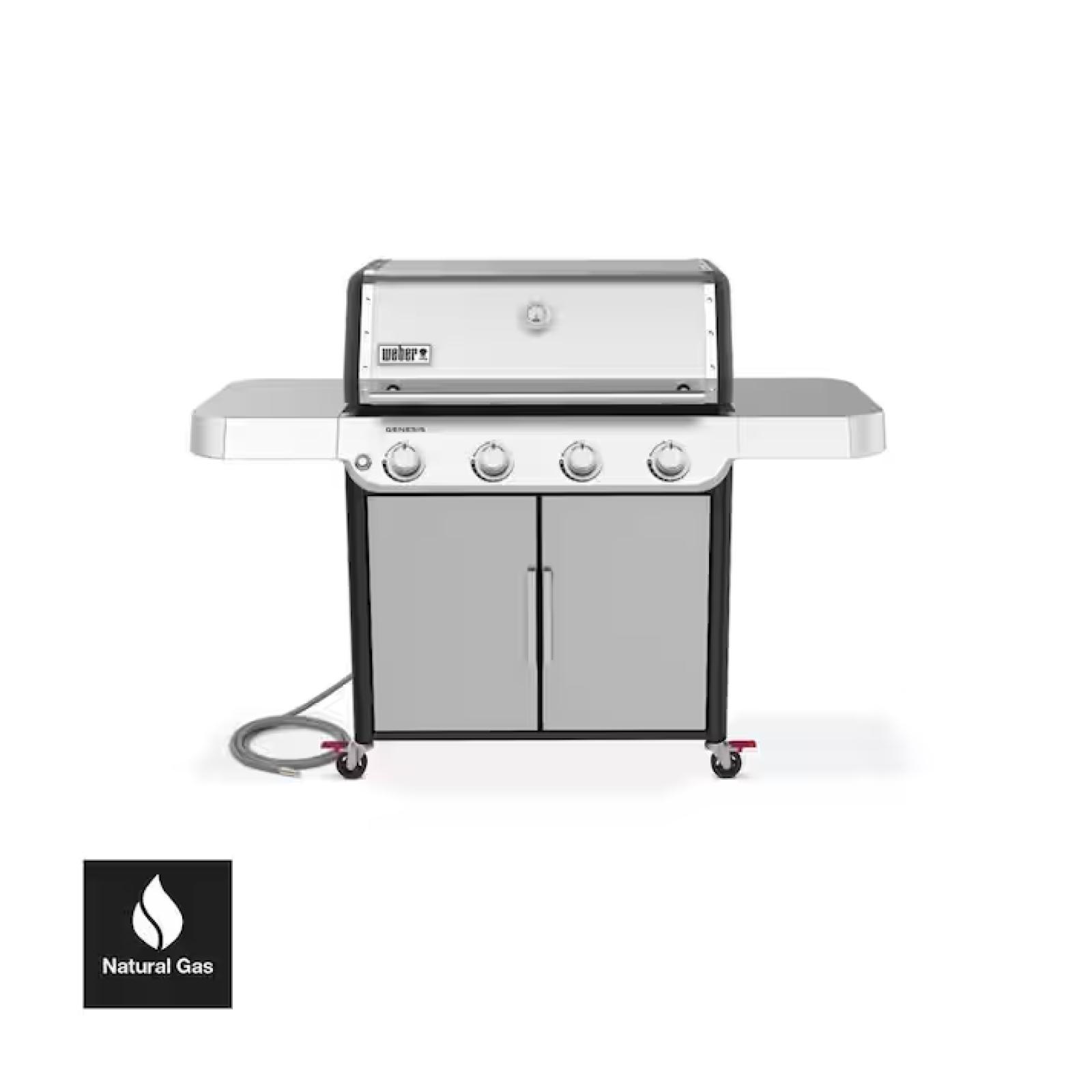 DALLAS LOCATION - Weber Genesis S-415 4-Burner Natural Gas Grill in Stainless Steel