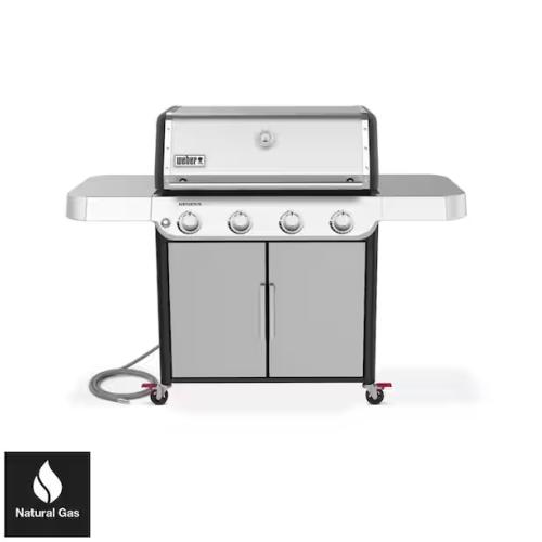 DALLAS LOCATION - Weber Genesis S-415 4-Burner Natural Gas Grill in Stainless Steel