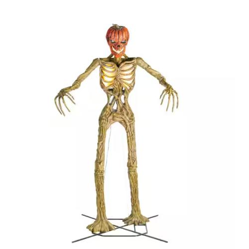 DALLAS LOCATION - Home Accents Holiday 12 ft. Inferno Pumpkin Skeleton