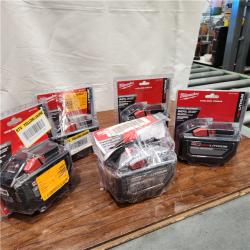 AS-IS Milwaukee 48-11-1812 M18 REDLITHIUM High Output 12.0Ah Battery Pack (5 PACK)