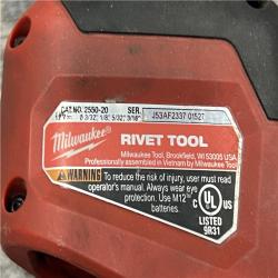 AS-IS MILWAUKEE M12 12-Volt Lithium-Ion Cordless Rivet Tool (Tool-Only)