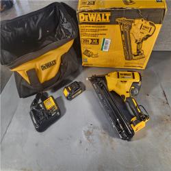 HOUSTON LOCATION - AS-IS DEWALT 20V MAX XR 15 Ga. Cordless 34 Deg Nailer 20 V