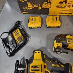 HOUSTON LOCATION - AS-IS (APPEARS LIKE NEW) DeWalt 20V MAX ATOMIC Cordless Brushless 4 Tool Combo Kit