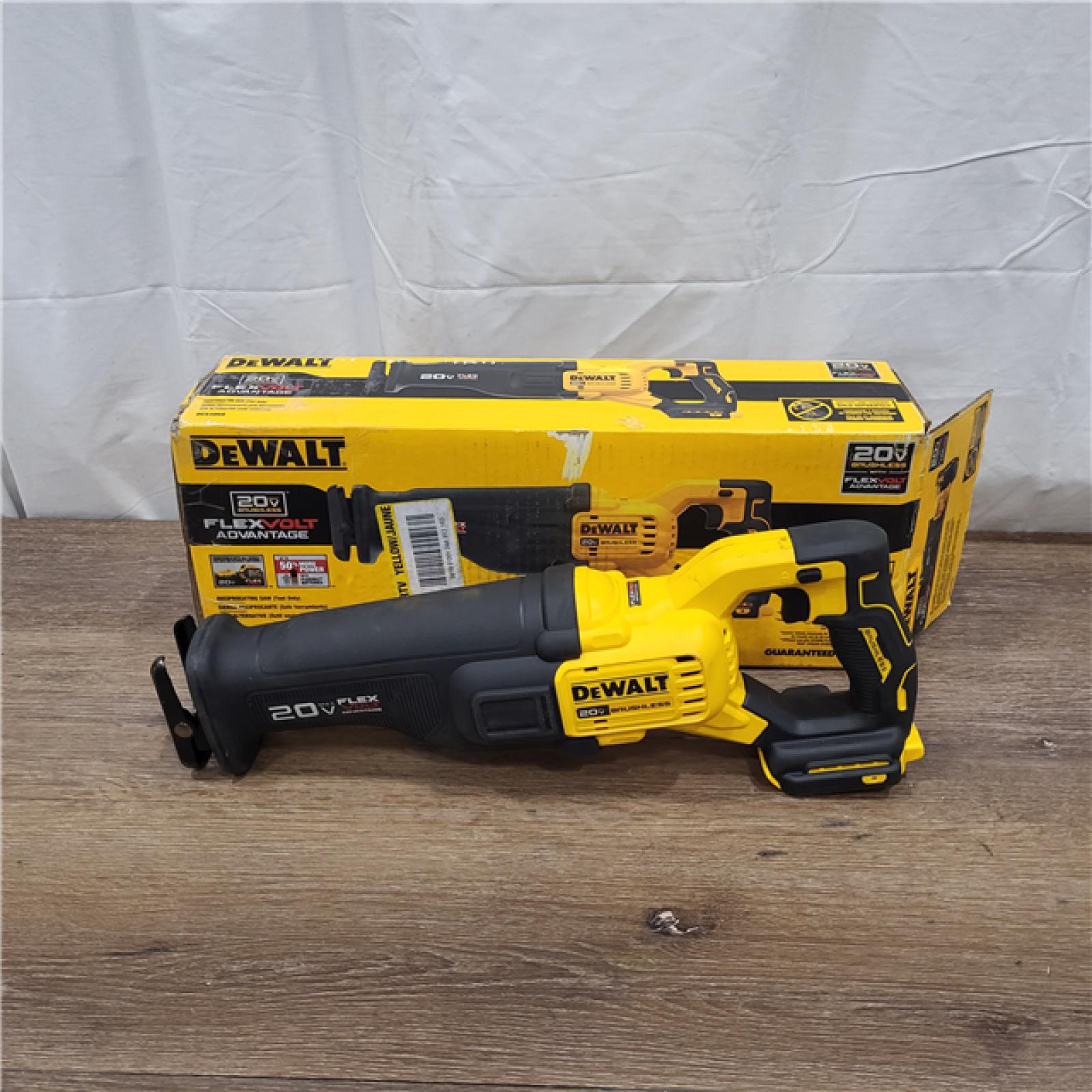 AS-IS 20V MAX Lithium Ion Cordless Brushless Reciprocating Saw with FLEXVOLT ADVANTAGE (Tool Only)