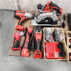 AS-IS M18 18-Volt Lithium-Ion Cordless Combo Kit (9-Tool) with (2) Batteries, Charger, and Tool Bag