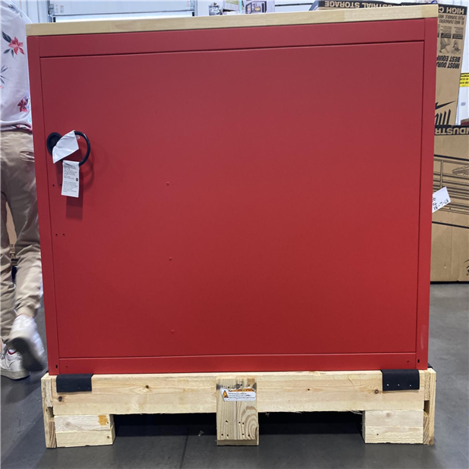 DALLAS LOCATION - Milwaukee Tool Storage 52 in. W Heavy Duty Red Mobile Workbench Cabinet