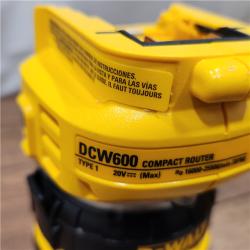 AS-IS Dewalt 20V MAX XR Brushless Cordless Compact Router (Tool Only)