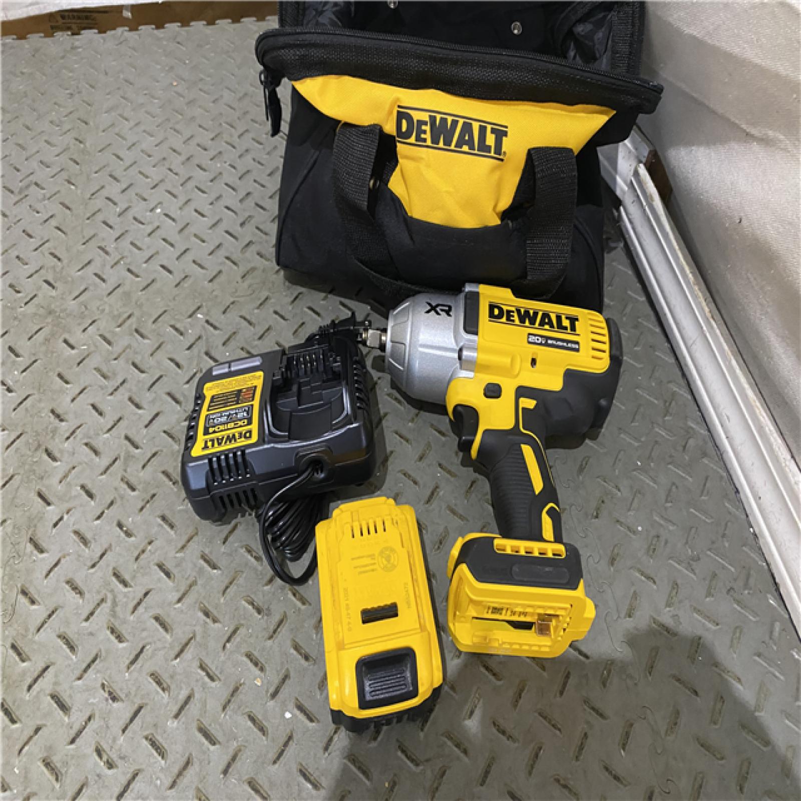 Houston location AS-IS DEWALT 20V MAX* XR 1/2  High Torque Impact Wrench with Hog Ring Anvil