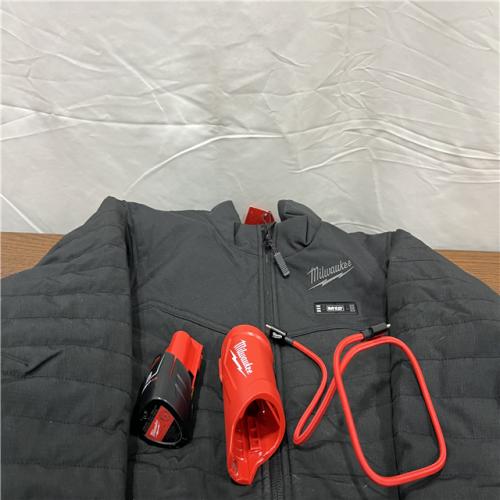 AS--IS Heated Jacket,Zipper,L,Polyester