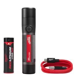 NEW! - Milwaukee 800 Lumens LED USB Rechargeable HP Fixed Focus Flashlight - (4 UNITS)