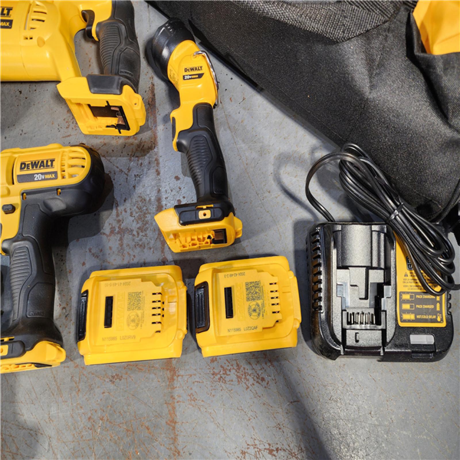 HOUSTON LOCATION - AS-IS (APPEARS LIKE NEW) DEWALT 20V MAX Lithium-Ion Cordless 9-Tool Combo Kit