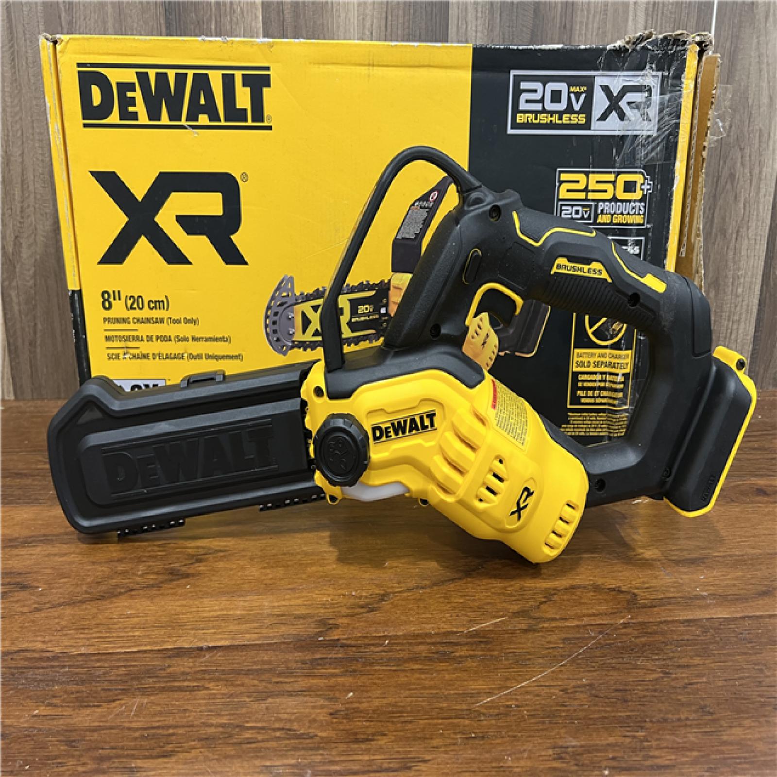 AS-IS DEWALT 20V MAX 8 in. Brushless Cordless Battery Powered Pruning Chainsaw (Tool Only)