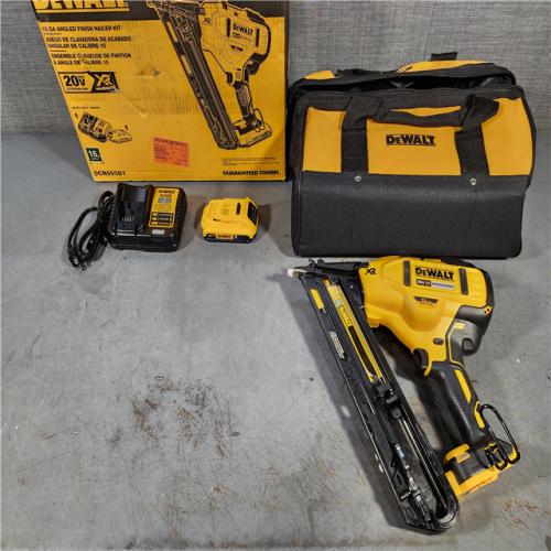 HOUSTON LOCATION - AS-IS DEWALT 20V MAX XR 15 Ga. Cordless 34 Deg Nailer 20 V