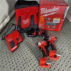 HOUSTON LOCATION - AS-IS Milwaukee M18 Compact Brushless 2-Tool Combo Kit