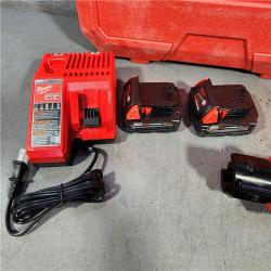 HOUSTON LOCATION - AS-IS (APPEARS LIKE NEW) M18 18V Lithium-Ion Cordless Short Throw Press Tool Kit with 3 PEX Crimp Jaws (2) 2.0 Ah Batteries and Charger