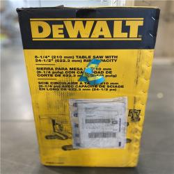 NEW! - DEWALT 15 Amp Corded 8-1/4 in. Compact Portable Jobsite Tablesaw (Stand Not Included)