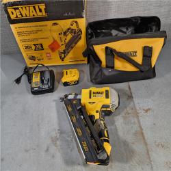 HOUSTON LOCATION - AS-IS DeWalt 20V MAX Brushless Cordless 2-Speed 30° Paper Collated Framing Nailer Kit