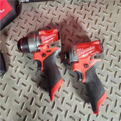 HOUSTON LOCATION - AS-IS Milwaukee 3497-22 12V Brushless Hammer Drill and Impact Driver Combo Kit