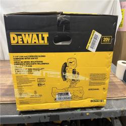 AS-IS DEWALT 20V MAX Cordless 7-1/4 in. Sliding Miter Saw with (1) 20V Battery 4.0Ah