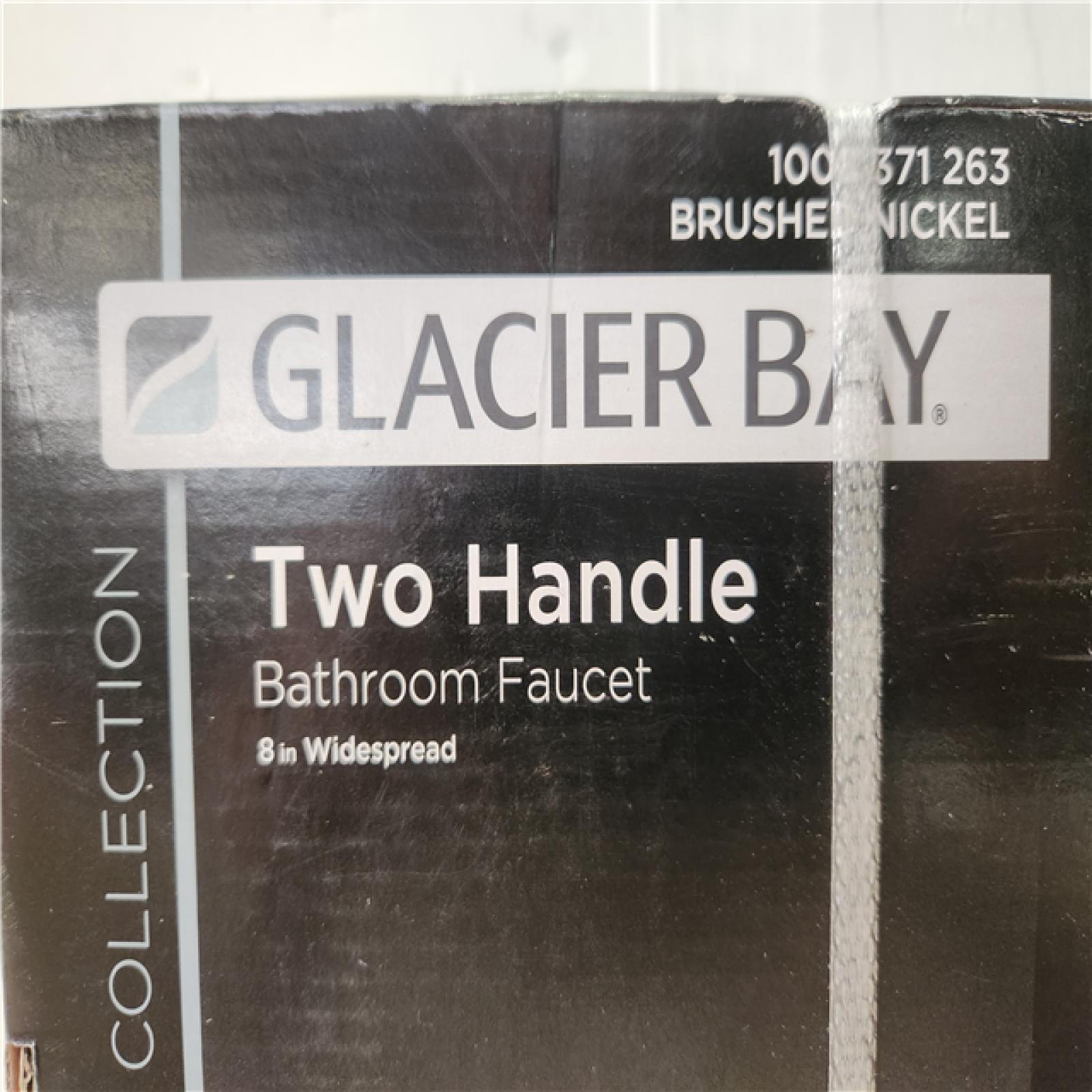 Phoenix Location Sealed Glacier Bay Dorind 8 in. Widespread Double-Handle High-Arc Bathroom Faucet in Brushed Nickel